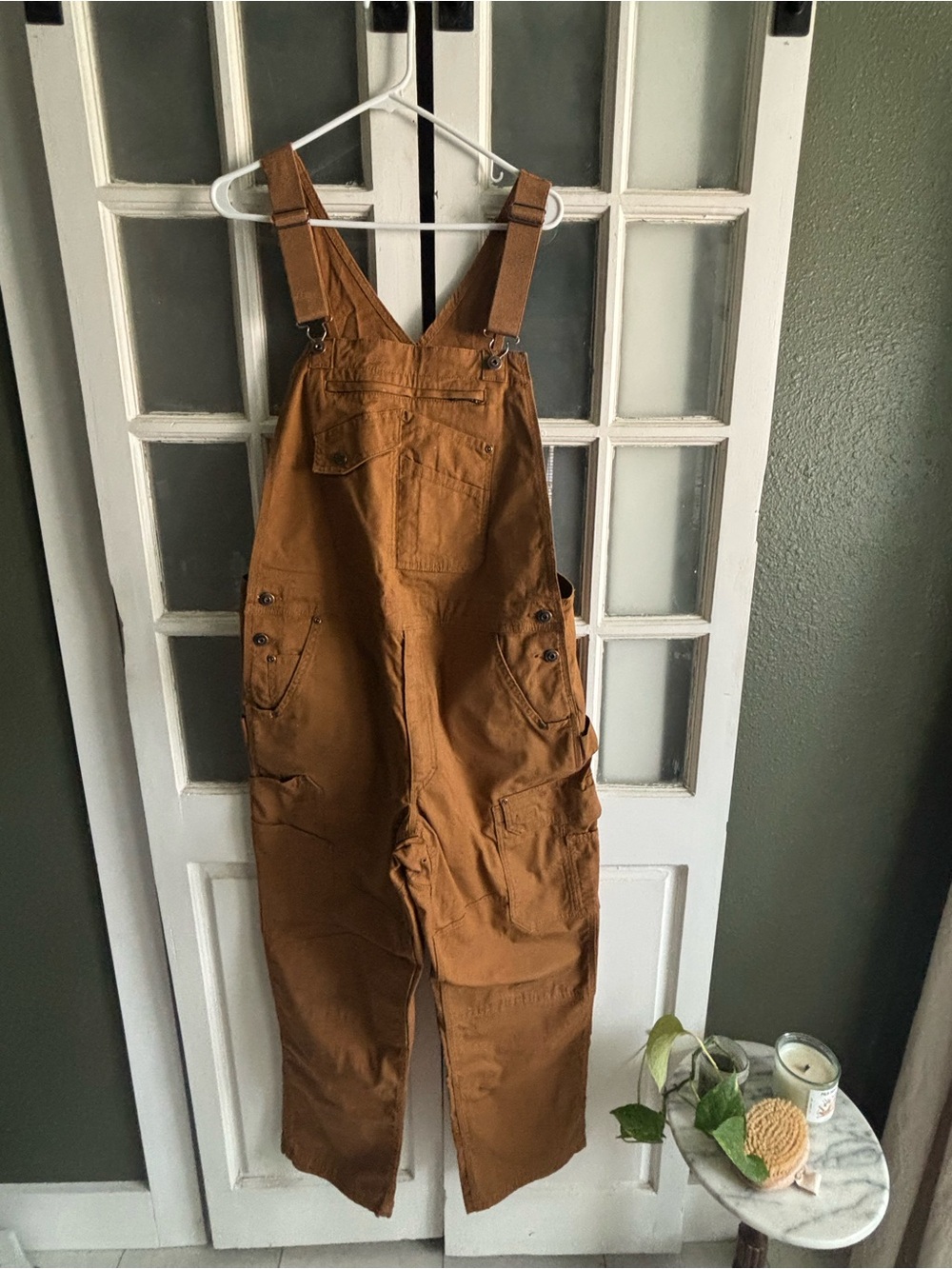 Duluth Trading Co Brown Men’s Utility Denim Overalls